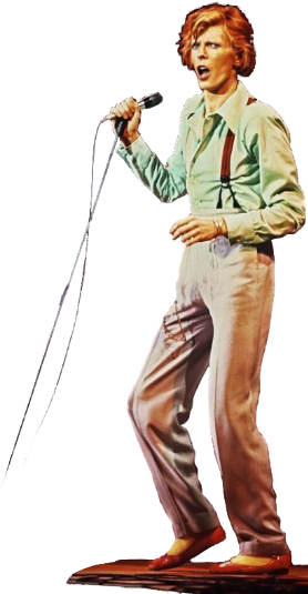 Photo de Bowie fatigué et addicte, fin d'année 1975